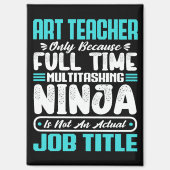 Aimant Art Professeur Titre de travail Profession Drôle C (Recto)