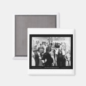 Aimant Art Renaissance de Harlem - "Ceinture noire" (Recto/Verso)