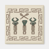 Aimant art tribal africain Abstrait (Devant)