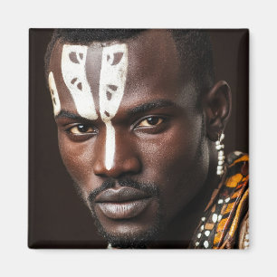 Aimant Art tribal pour un homme africain