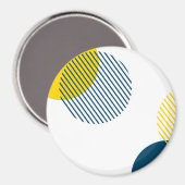 Aimant Art urbain abstrait moderne, simple, minimal et te (Recto/Verso)