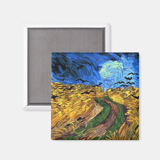 Aimant Art Van Gogh : Wheatfield with Crows (Recto/Verso)