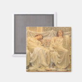 Aimant Art victorien, Rêveurs par Albert Joseph Moore (Recto/Verso)