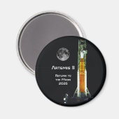 Aimant Artemis II Moon Mission (Recto/Verso)