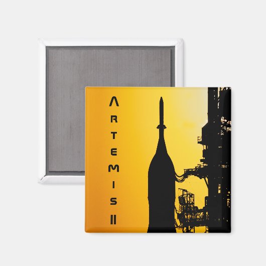 Aimant Artemis II to Launch Pad (Recto/Verso)