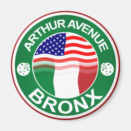 Aimant Arthur Ave Bronx Italien Américain (Devant)
