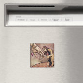 Aimant Arthur Rackham | Image aquarelle d'origine (In Situ (Lave-vaisselle))