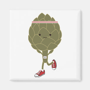 Aimant Artichoke de course rétro
