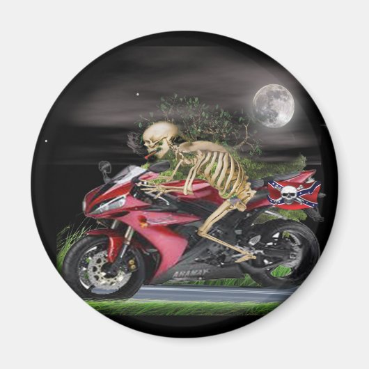 Aimant Articles de motocyclette Skeleton (Devant)