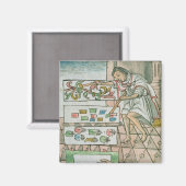 Aimant artisan de plumes aztèques (Recto/Verso)