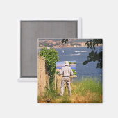 Aimant Artiste à Saint-Tropez (Recto/Verso)