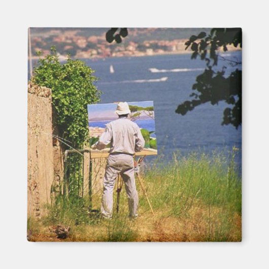 Aimant Artiste à Saint-Tropez (Devant)