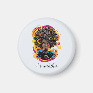 Aimant Artiste Afro femme