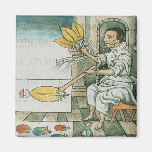 Aimant Artiste de plumes aztèques (Devant)