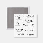 Aimant artistes-signatures-No5-artistes-classiques (Recto/Verso)