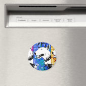 Aimant Artistic Bull Terrier Chien race Design (In Situ (Lave-vaisselle))