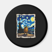 Aimant Artistic Turtle Shirt Starry Night Turtle (3) (Devant)