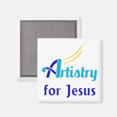 Aimant Artistry pour Jésus (Recto/Verso)