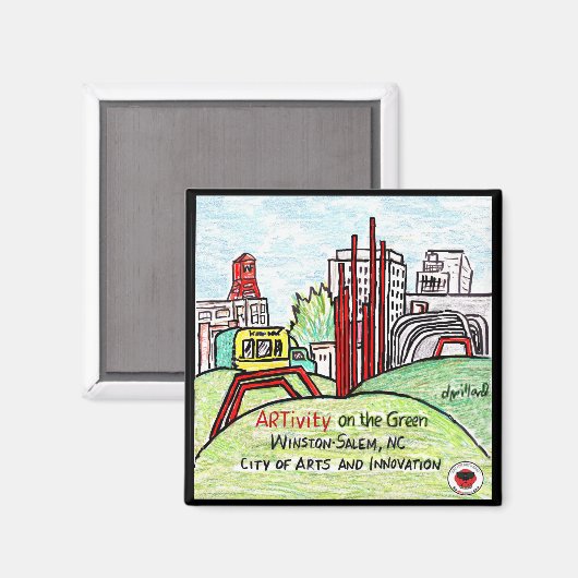 Aimant ARTivity sur l'aimant vert (Recto/Verso)