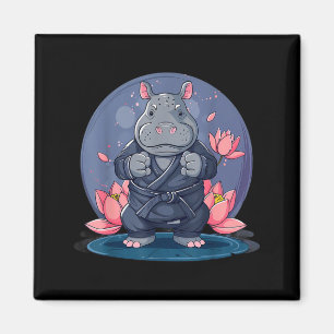 Aimant Arts martiaux de kickboxing hippo karaté Jiu-Jitsu