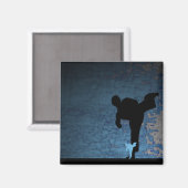 Aimant arts martiaux : ombre (Recto/Verso)