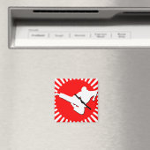 Aimant arts martiaux rayons rouges (In Situ (Lave-vaisselle))