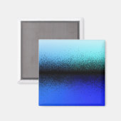 Aimant Artwork Abstrait noir bleu (Recto/Verso)