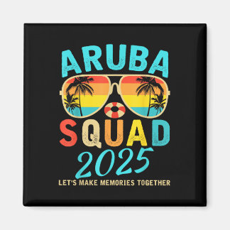 Aimant Aruba Squad 2025 Vacation Friends Family Matching 