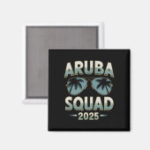 Aimant Aruba Vacation Squad 2025 Correspondant Vacances F (Recto/Verso)