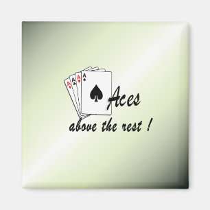 Aimant As au-dessus du reste vert