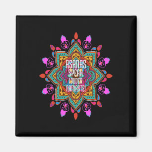 Aimant Asanas Coulent Plus Forts Avec Namaste Mandala Vib