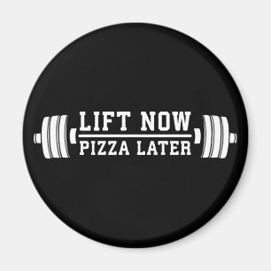 Aimant Ascenseur Maintenant, Pizza Plus Tard, Barbell - F