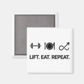 Aimant Ascenseur. Manger. Recommencer. - Conception de la (Recto/Verso)