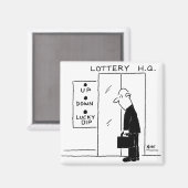 Aimant Ascenseur ou ascenseur dans une caricature du sièg (Recto/Verso)