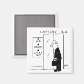 Aimant Ascenseur ou ascenseur dans une caricature du sièg (Recto/Verso)