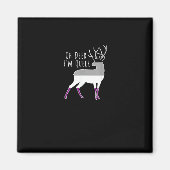Aimant Asexual Flag Oh Deer Queer Pride Funny LGBT Design (Devant)