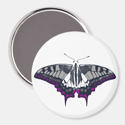 Aimant Asexual Flag Swallowtail (Recto/Verso)