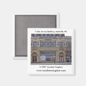 Aimant Asheville 1699, bâtiment de la fonction publique, (Recto/Verso)