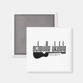 Aimant Asheville Ukulele Society (Recto/Verso)