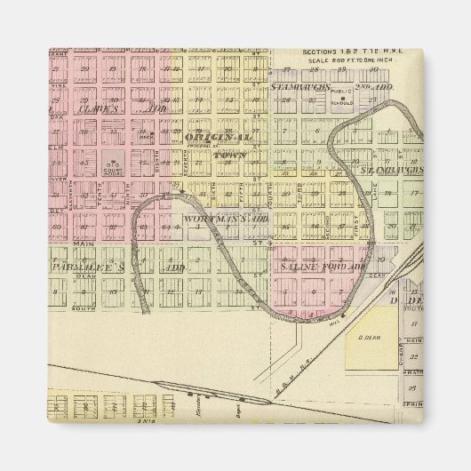 Aimant Ashland et Wahoo, Nebraska (Devant)