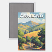Aimant Ashland Oregon Travel Postcard (Recto/Verso)