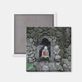 Aimant Asie, Indonésie, Bali. Temple de Bouddha (Recto/Verso)