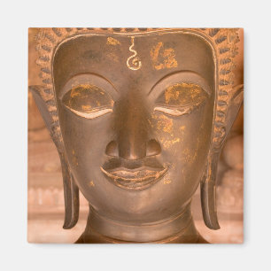 Aimant Asie, Laos, Vientiane, Sculpture en bronze au Wat