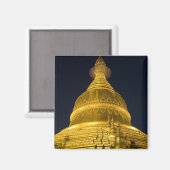 Aimant Asie, Mayanmar, Yangon, temple bouddhiste à (Recto/Verso)