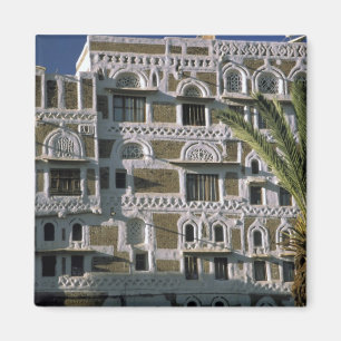 Aimant Asie, Yémen, Sana'a. Maison yéménite.