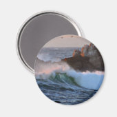 Aimant Asilomar Beach Wave Big Sur California Peint (Recto/Verso)