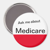 Aimant Ask Me About Medicare  (Recto/Verso)