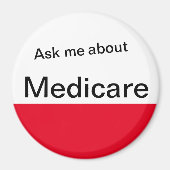 Aimant Ask Me About Medicare  (Devant)