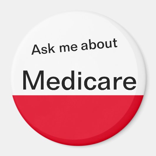 Aimant Ask Me About Medicare  (Devant)