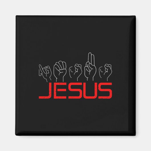 Aimant Asl American Sign Language Christian Deaf Awards (Devant)